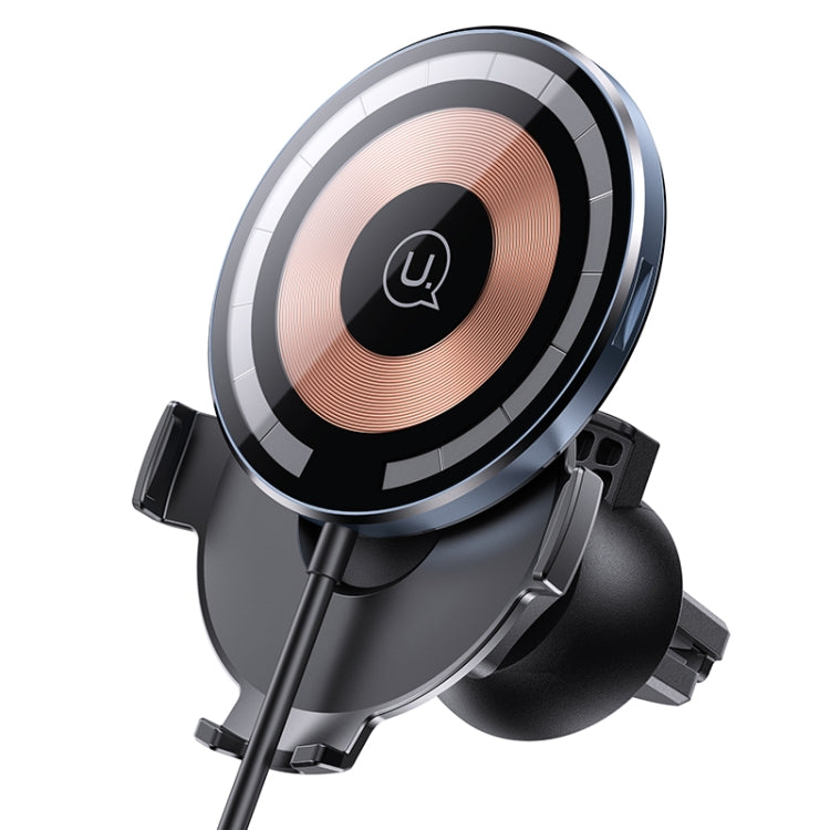 Ultra-slim Magnetic Car Wireless Charger with Cable