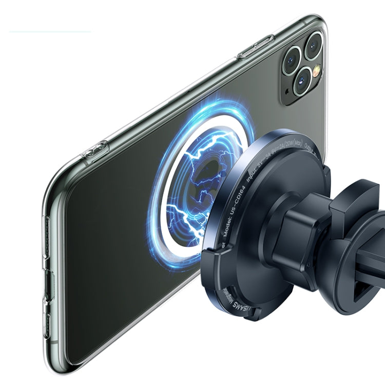 Ultra-slim Magnetic Car Wireless Charger with Cable