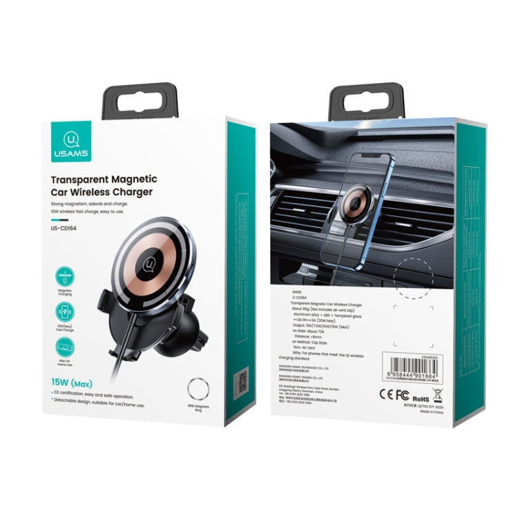 Ultra-slim Magnetic Car Wireless Charger with Cable