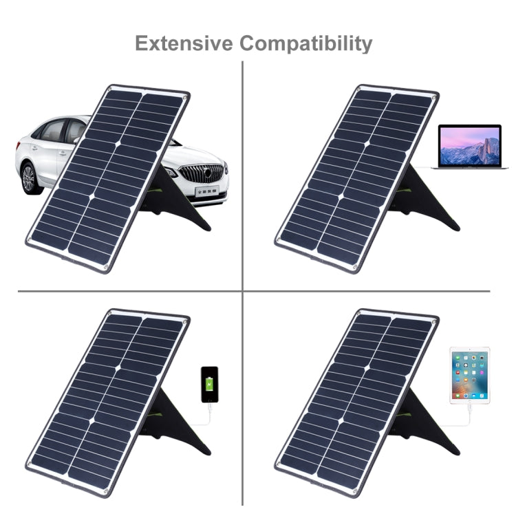 HAWEEL Portable 20W Monocrystalline Silicon Solar Power Panel Charger