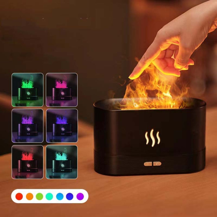 Flame Aromatherapy Machine Home Office Desk Air Humidifier
