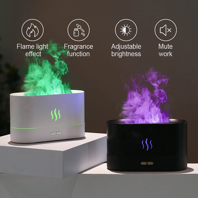 Flame Aromatherapy Machine Home Office Desk Air Humidifier