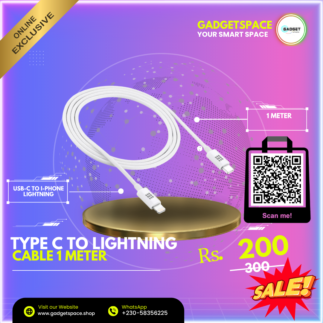 HAWEEL 25W Type C to Lightning 1M
