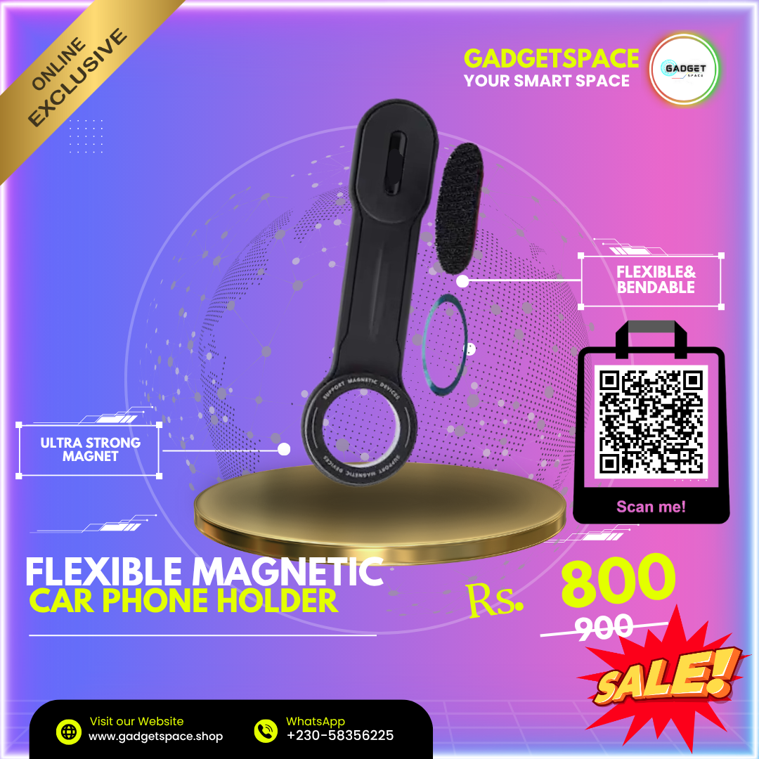 Flexible Magnetic Car Phone Holder
