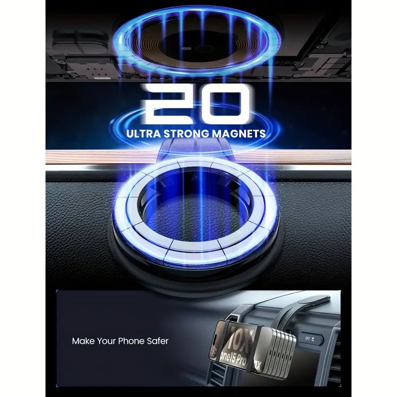 Flexible Magnetic Car Phone Holder