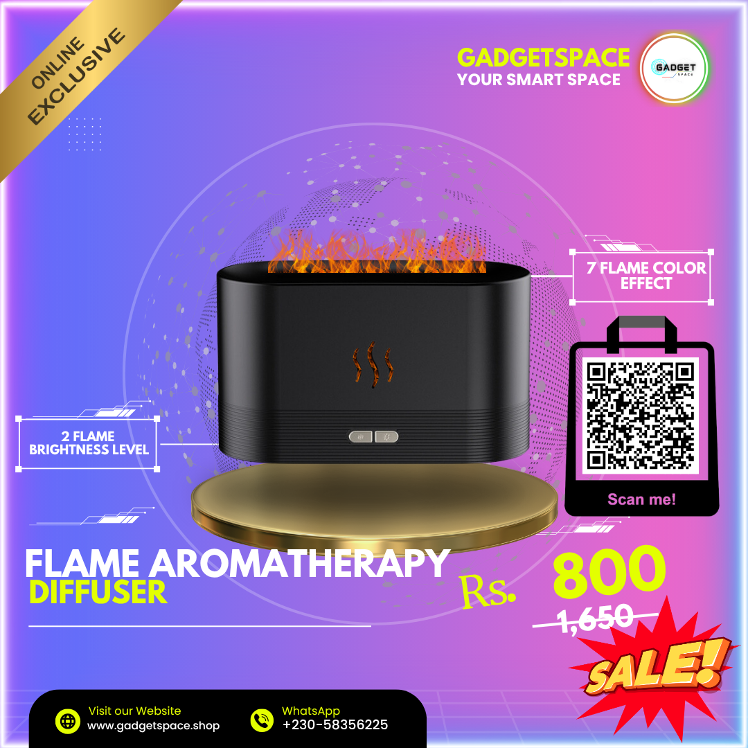 Flame Aromatherapy Machine Home Office Desk Air Humidifier