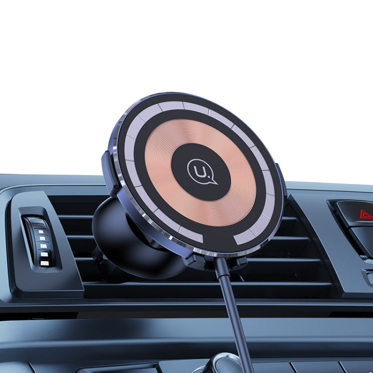 Ultra-slim Magnetic Car Wireless Charger with Cable