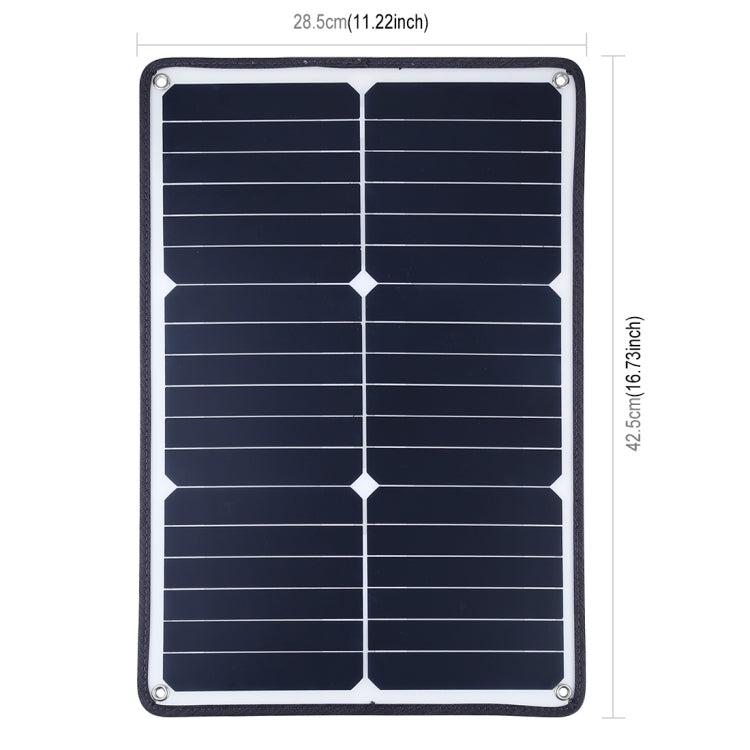 HAWEEL Portable 20W Monocrystalline Silicon Solar Power Panel Charger