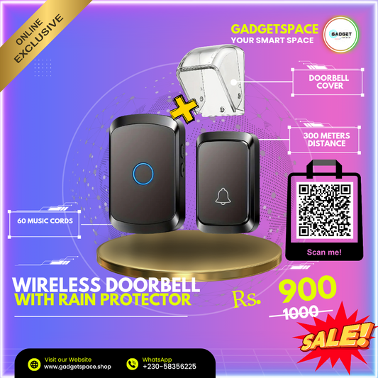 Wireless Doorbell With Rain Protector