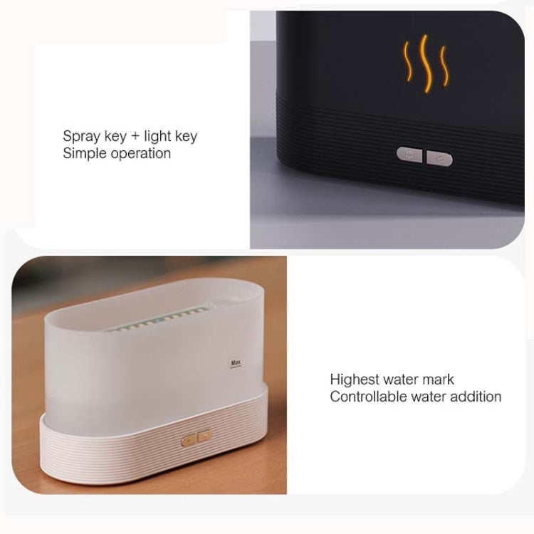 Flame Aromatherapy Machine Home Office Desk Air Humidifier