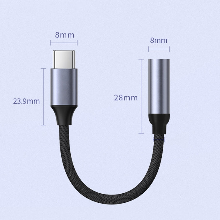 USB-C / Type-C Male to 3.5mm Audio Female Adapter